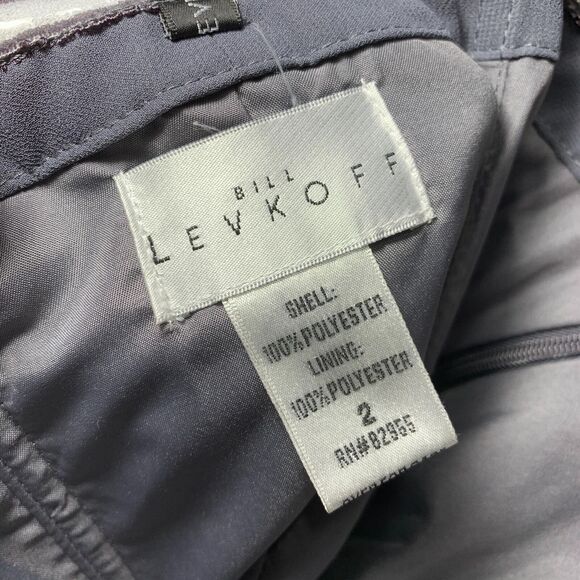 Bill Levkoff Womens Maxi Dress Gown Strapless Sweetheart Formal Gray Size 2 - Picture 11 of 13